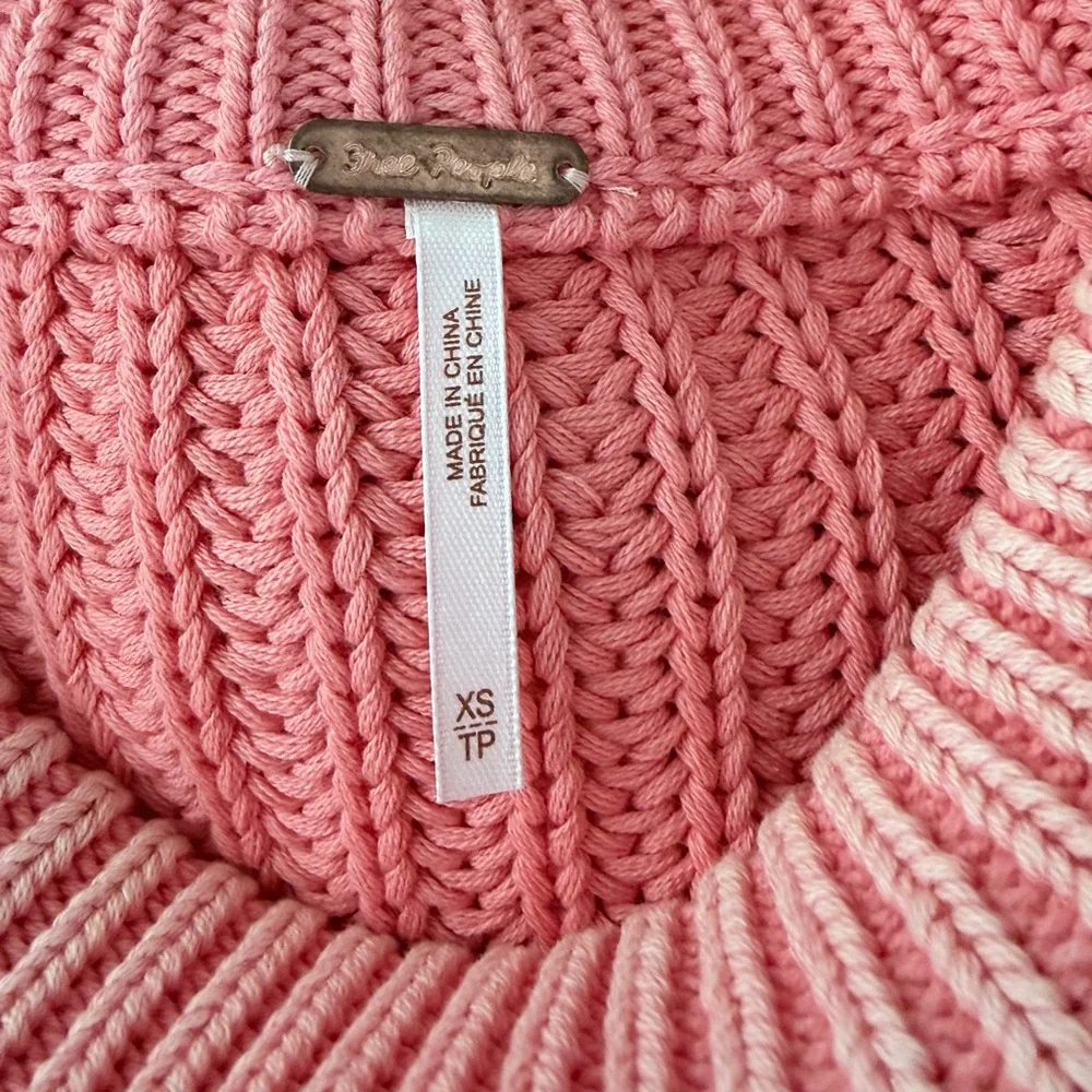 Free People Frankie Cable Knit Sweater Size XS - Picture 3 of 5